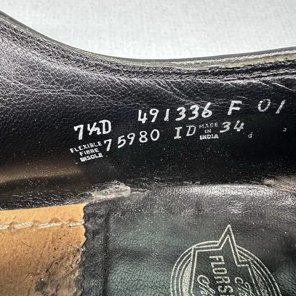 Men's Florsheim Imperial Kenmoor Longwing Oxfords Dress Shoes SZ 7.5 D Burgundy - Picture 8 of 16